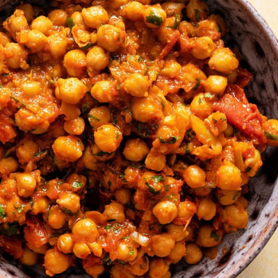 Indická cizrnová chana masala