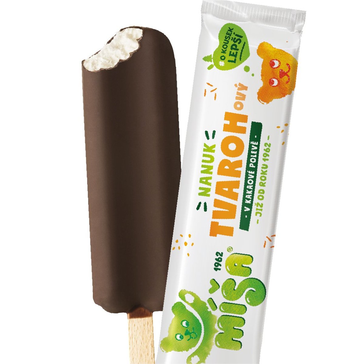 Míša Tvarohový nanuk v kakaové polevě