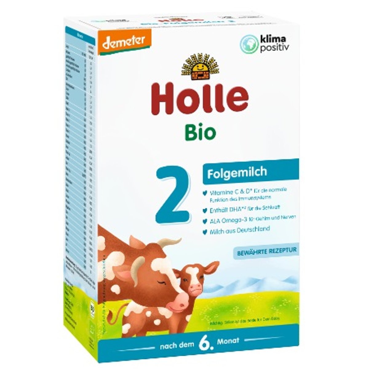 Holle Bio Pokračovací kojenecké mléko 2 pro děti od 6. měsíce, 600 g