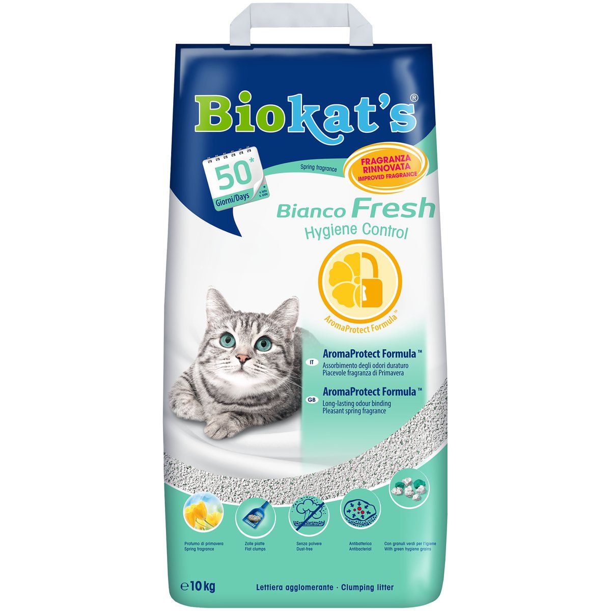 Biokat´s EKO Podestýlka bianco fresh control – přírodní