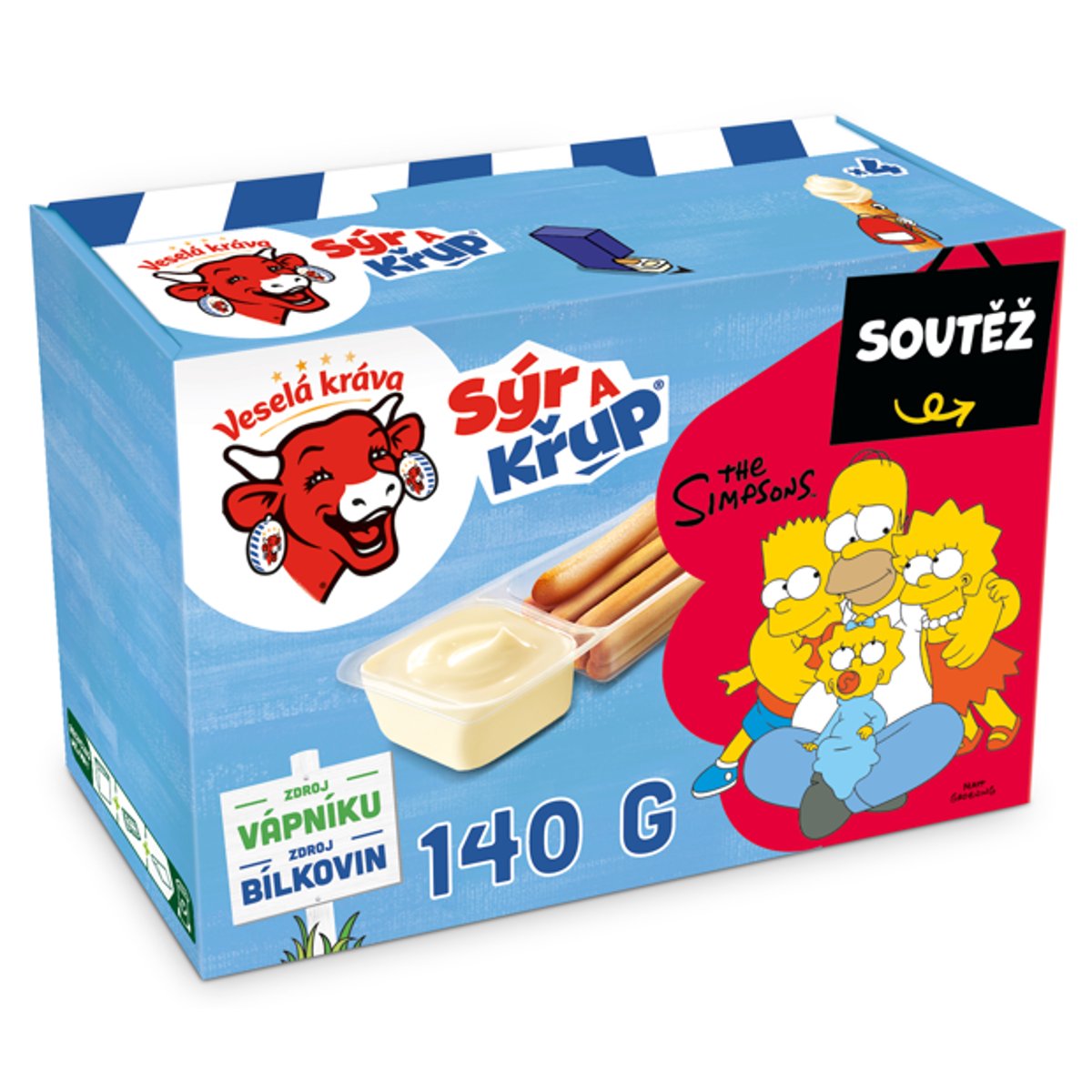 Veselá Kráva Sýr a křup 4×35 g