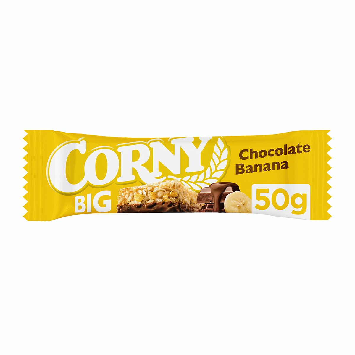 Corny BIG Cereální tyčinka banán v mléčné čokoládě
