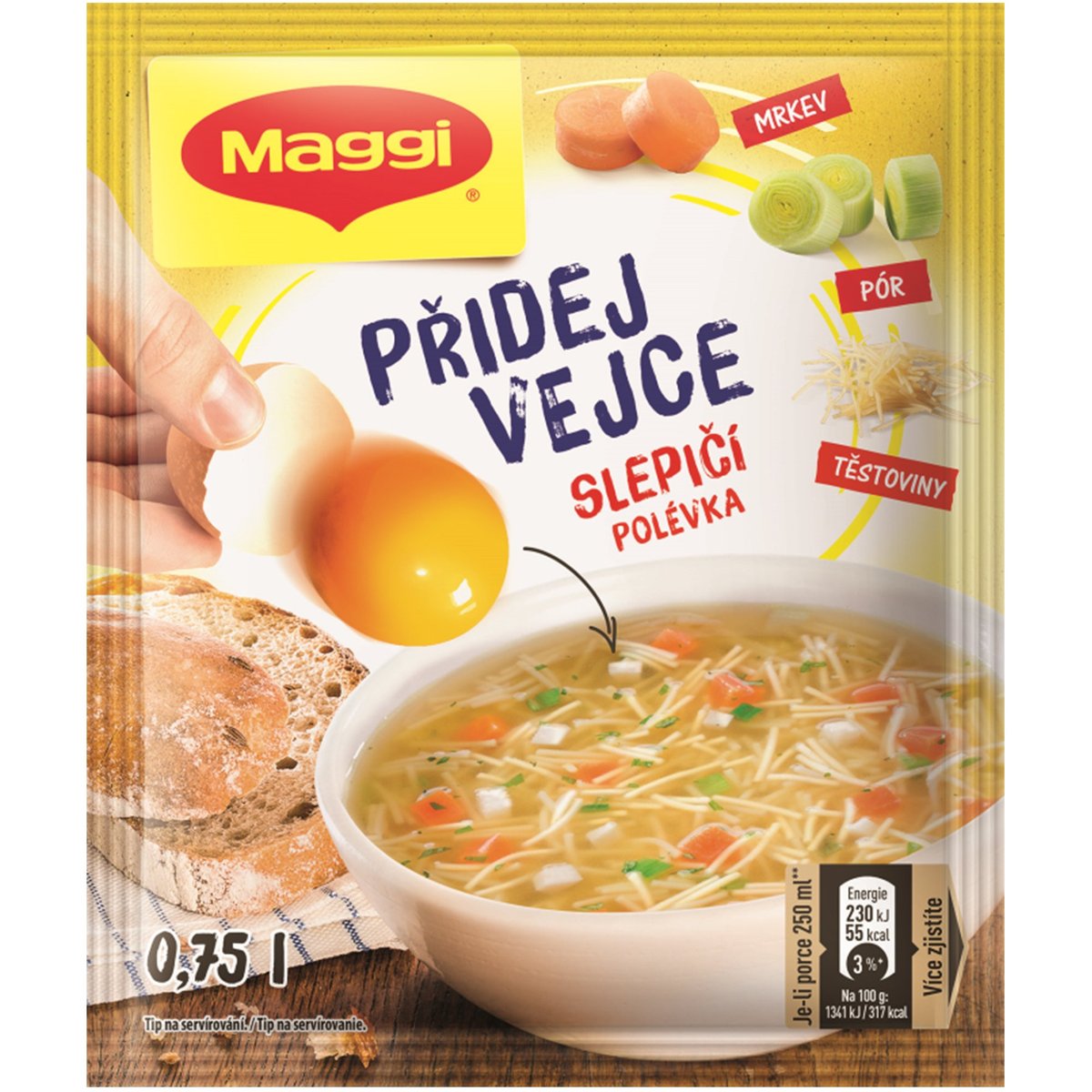 Maggi Přidej vejce Slepičí polévka