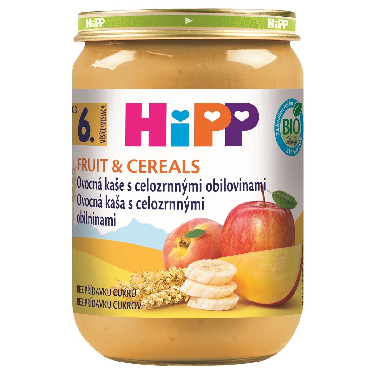 HiPP BIO Ovocná kaše s celozrnnými obilovinami