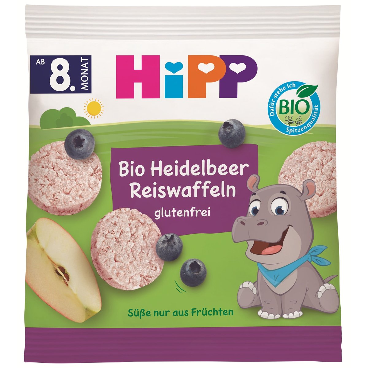 HIPP Sušenky borůvkové rýžové oplatky BIO 30 g