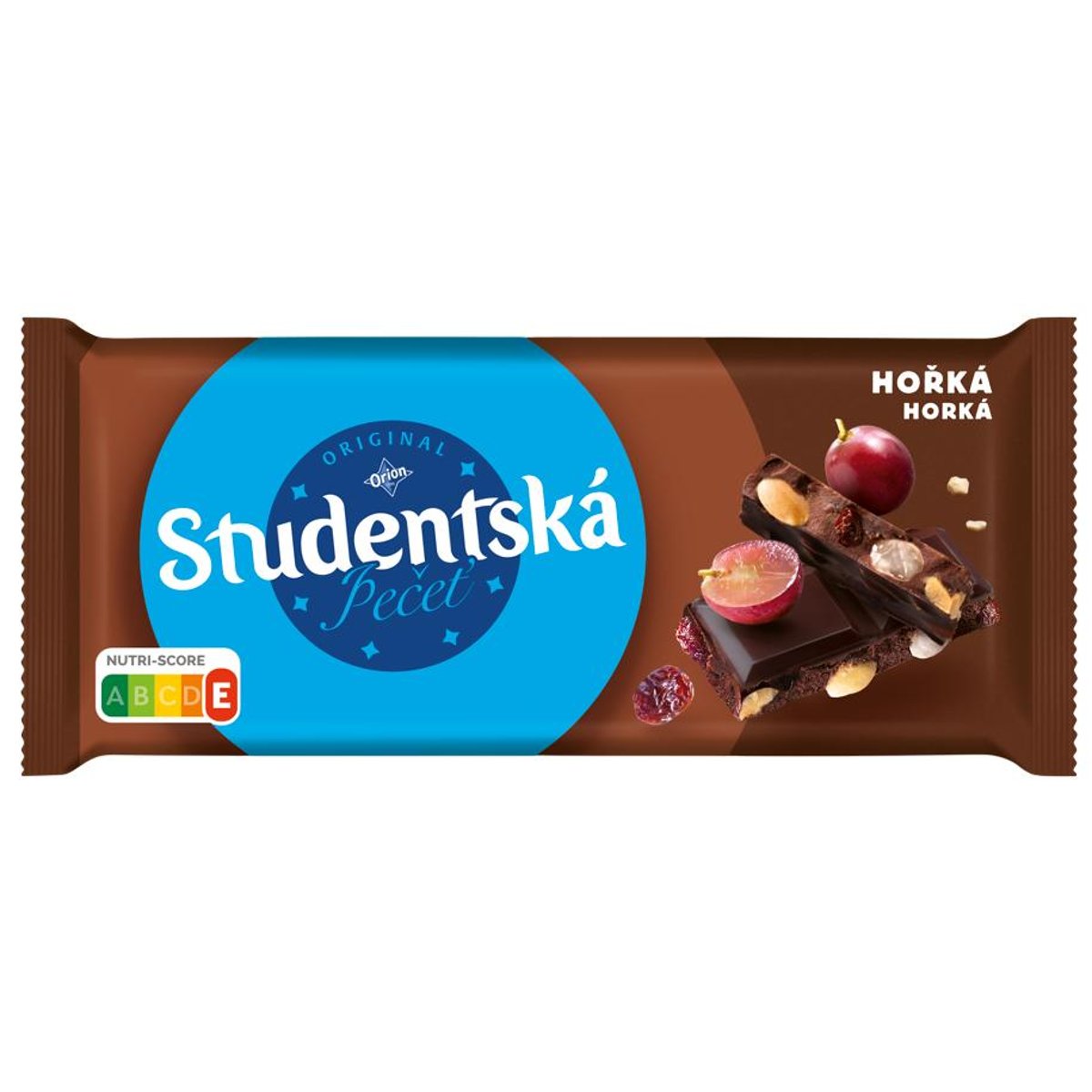 Orion Studentská pečeť Hořká čokoláda s arašídy, rozinkami a želé