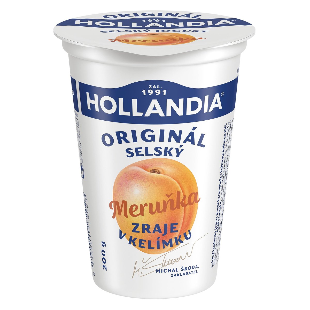 Hollandia Selský jogurt meruňkový