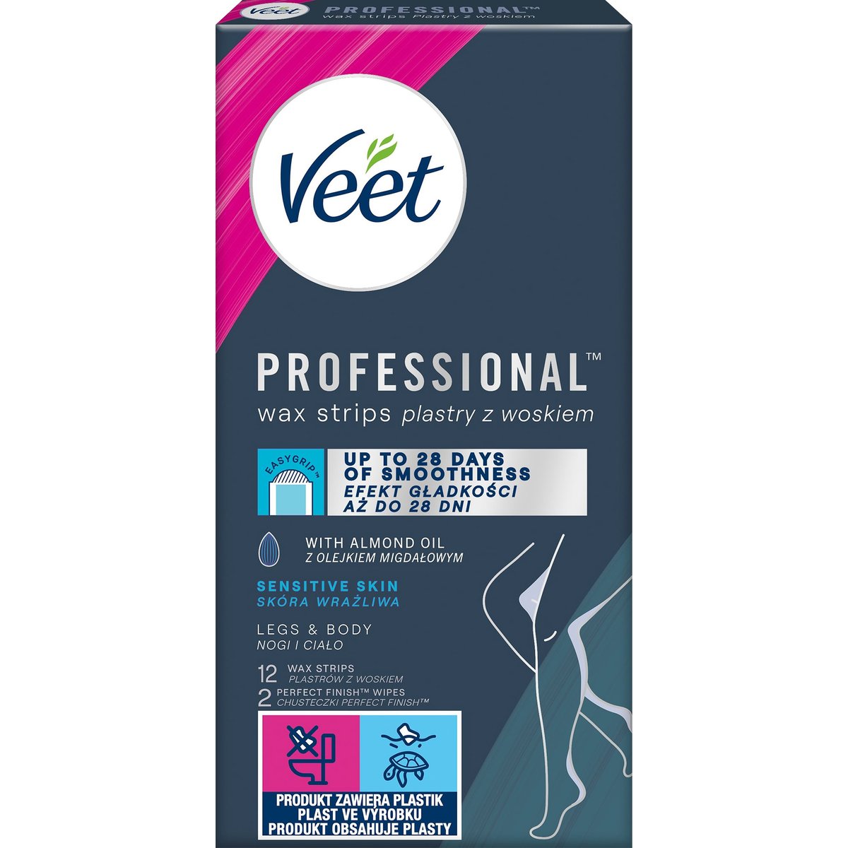 Veet Professional Studené voskové pásky pro citlivou pokožku