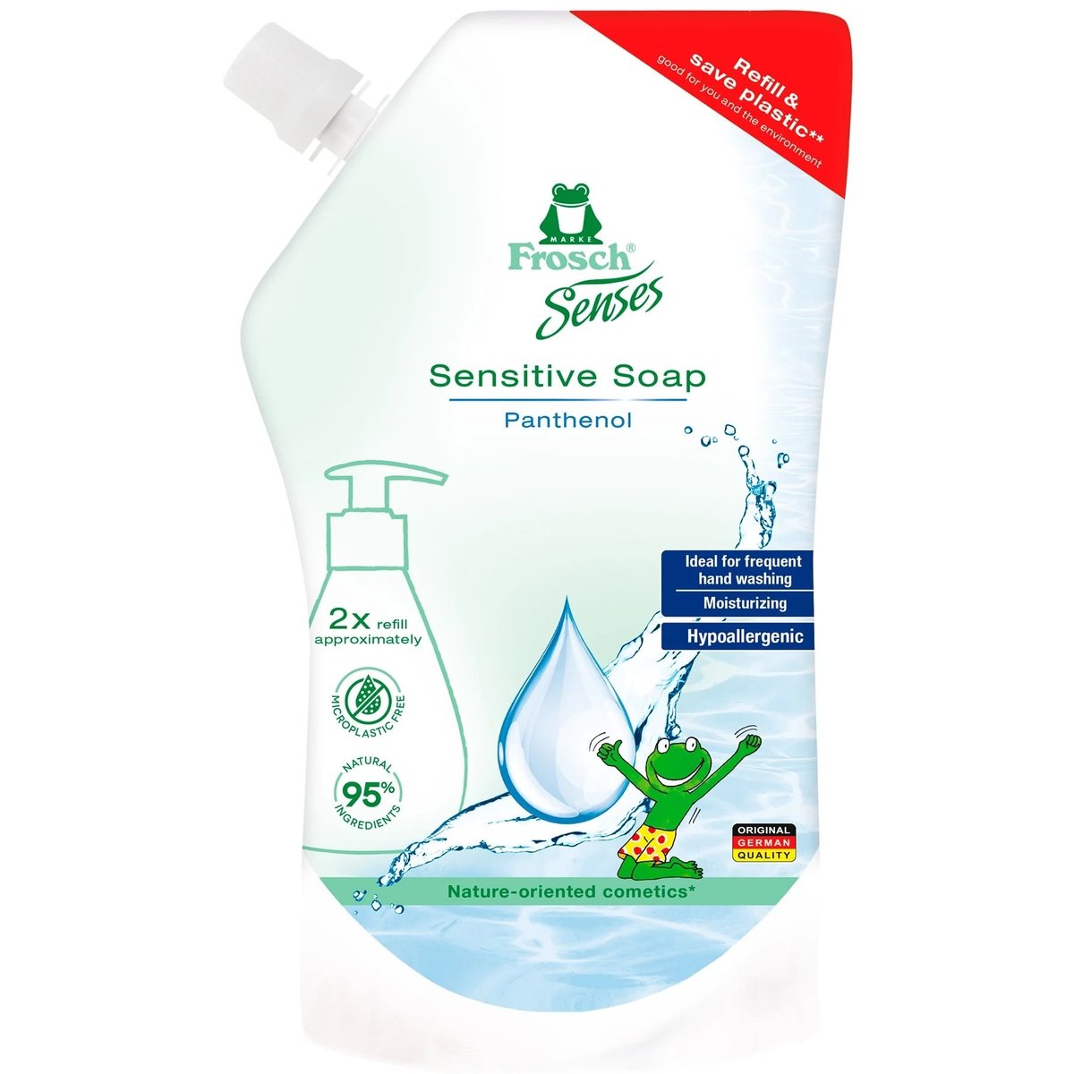 Frosch Sensitive tekuté mýdlo, náhradní náplň