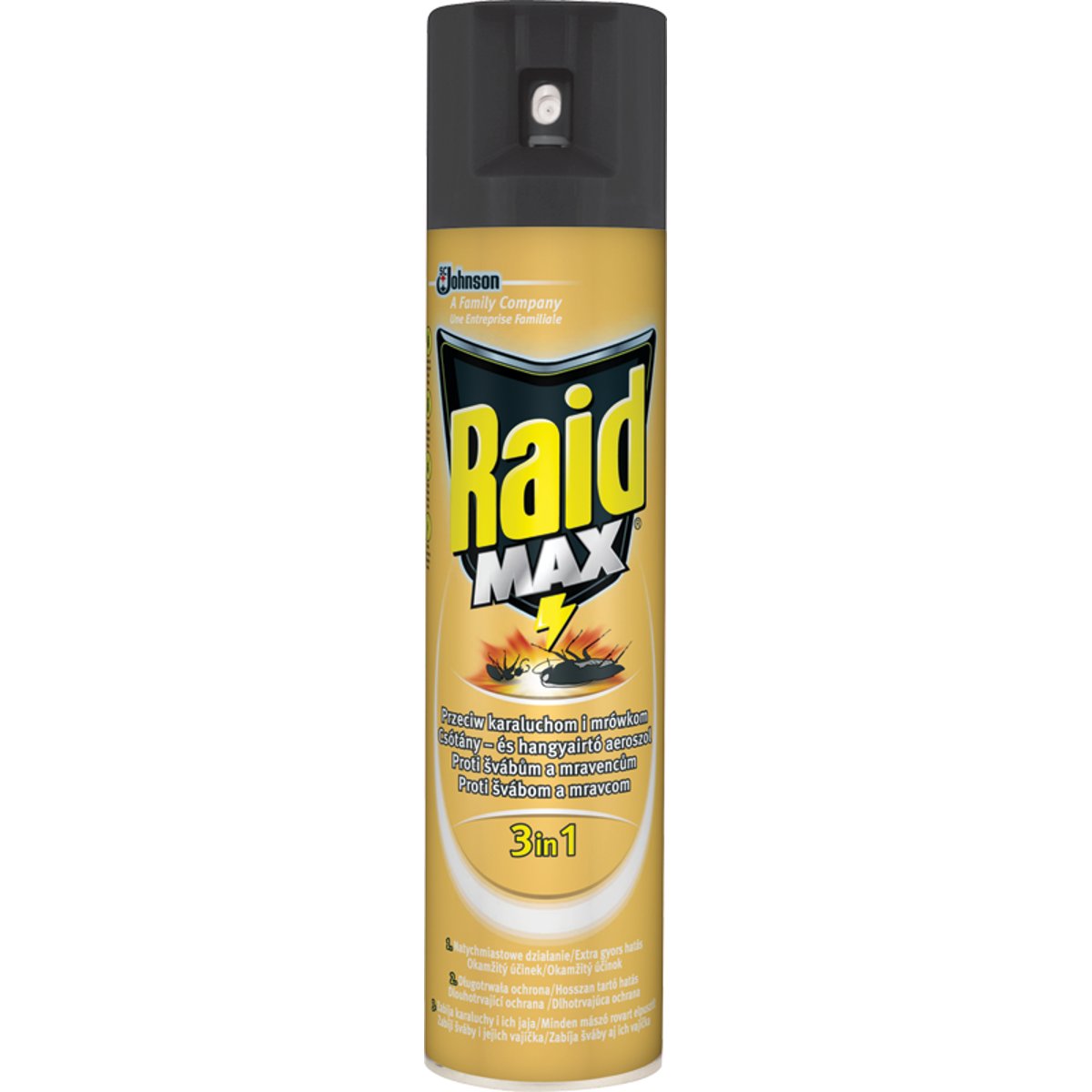 Raid Max 3v1 proti švábům a mravencům