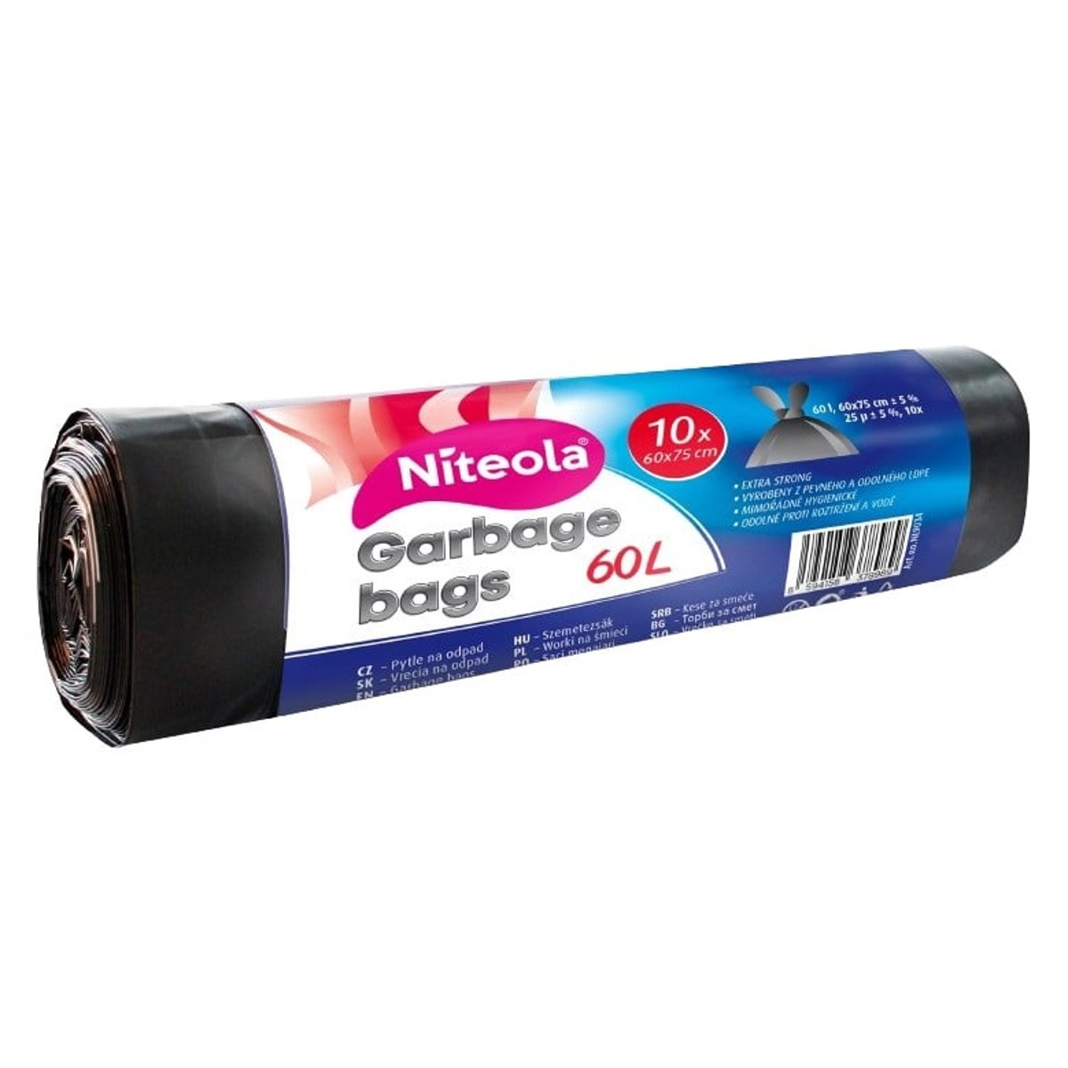 Niteola Pevné igelitové sáčky na odpad 60 l