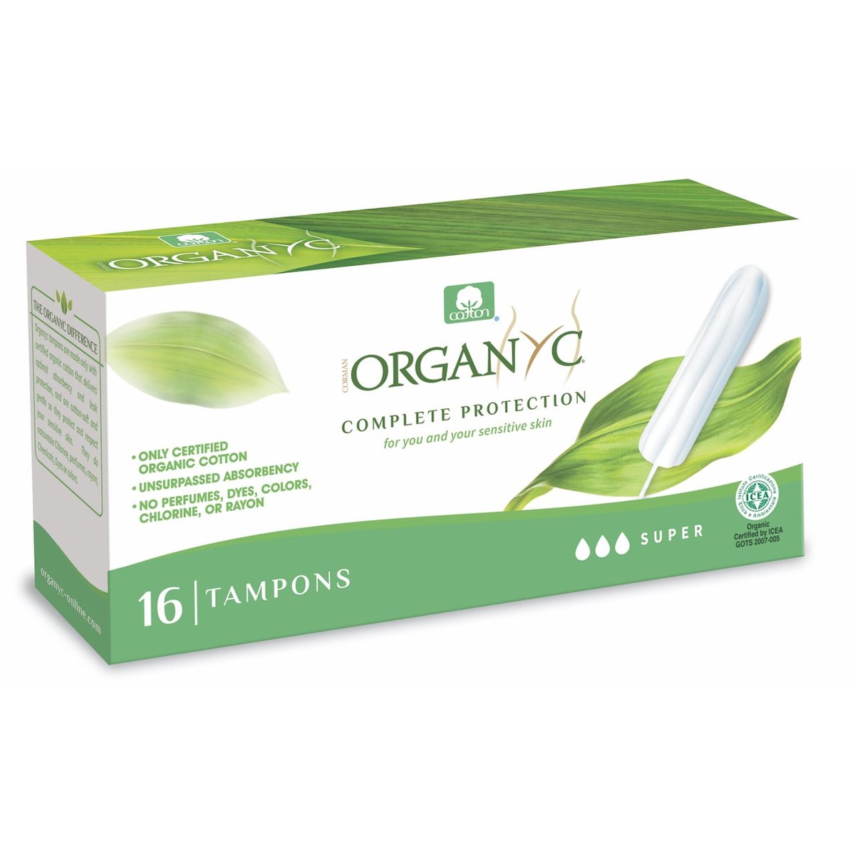 ORGANYC Tampony SUPER, 16ks