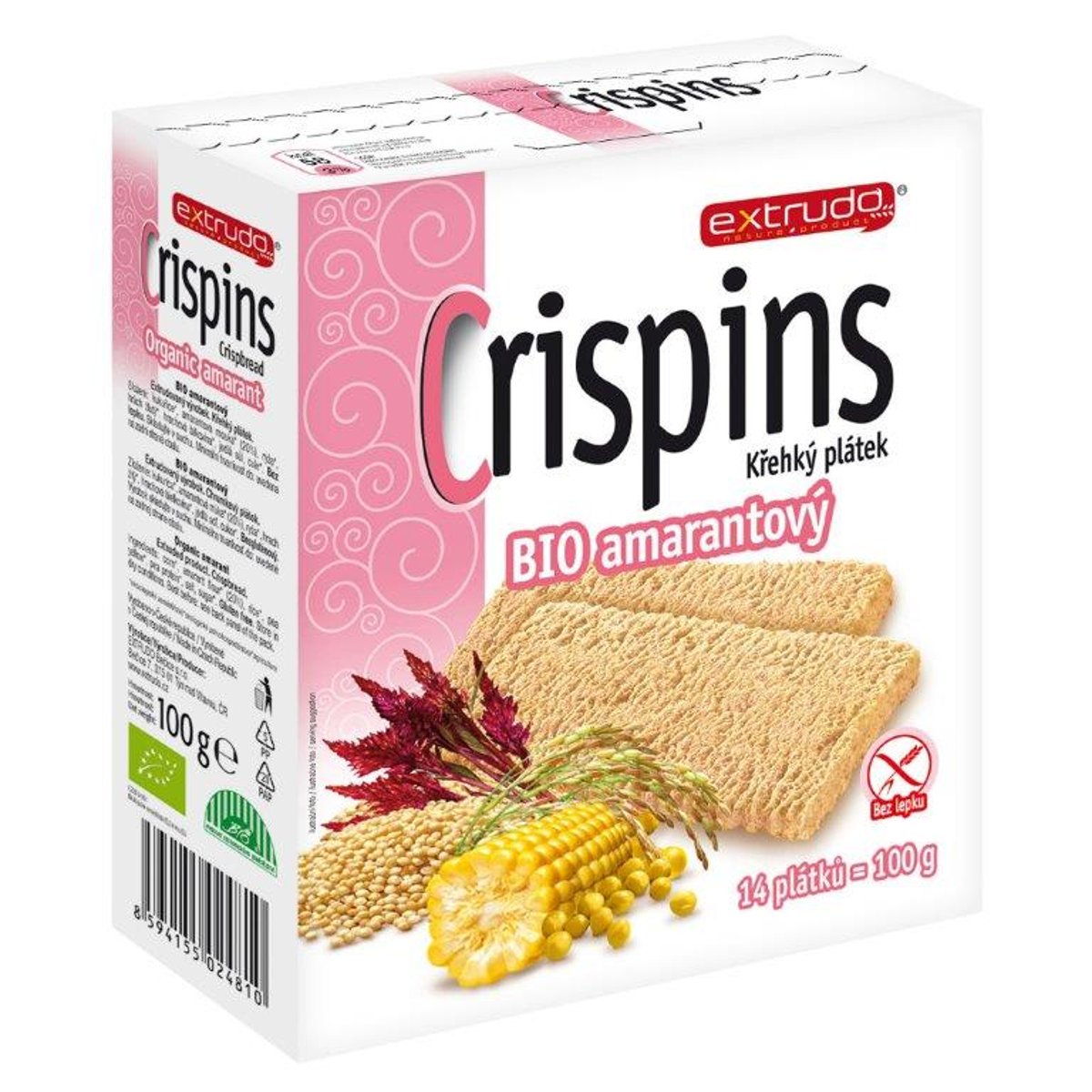 Extrudo Crispins BIO amarantový plátek