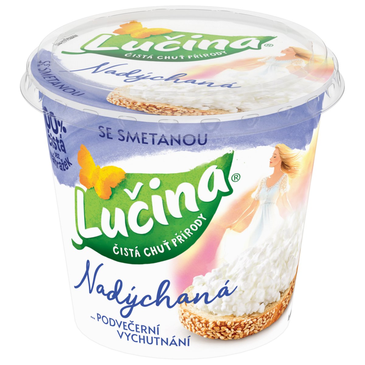 Lučina Nadýchaná se smetanou
