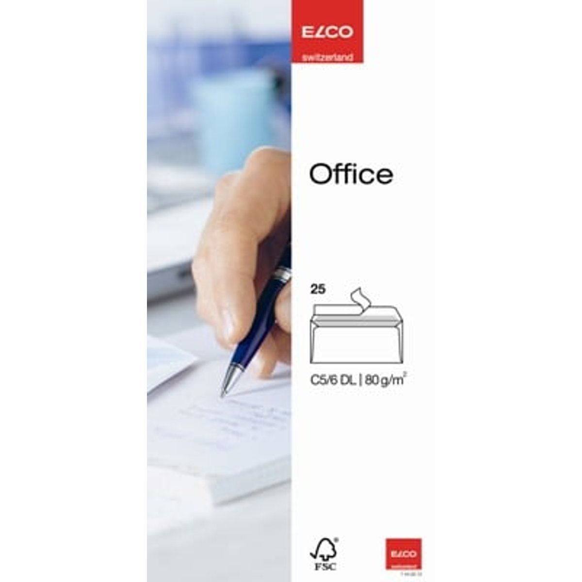 Obálky Elco - C6/5, samolepicí, s krycí páskou, 25 ks