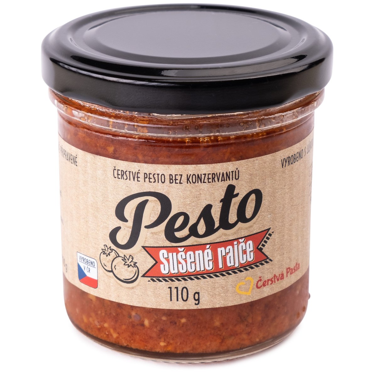 Čerstvá pasta Pesto ze sušených rajčat