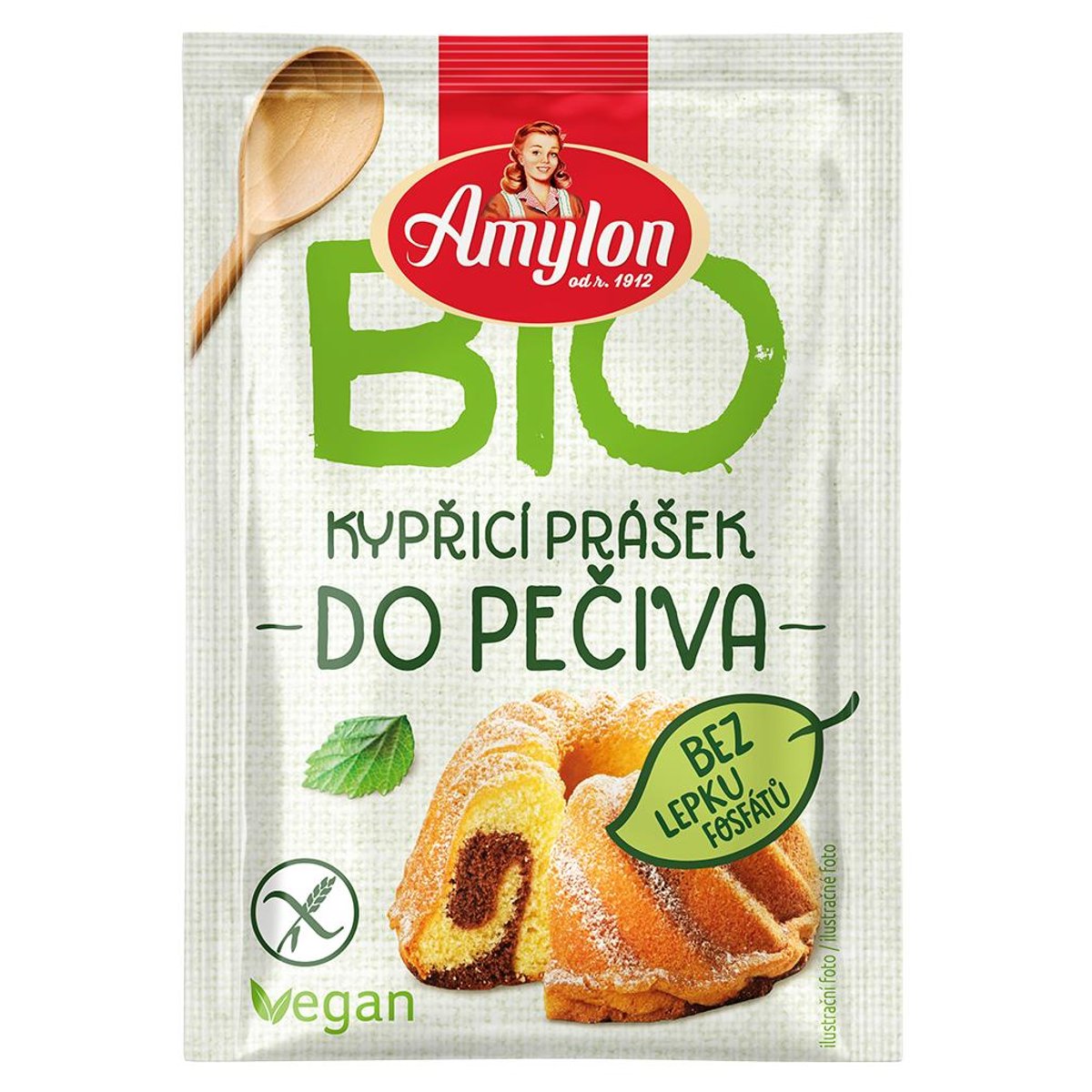 BrainMax Amylon Kypřící prášek do pečiva bezlepkový BIO, 12 g