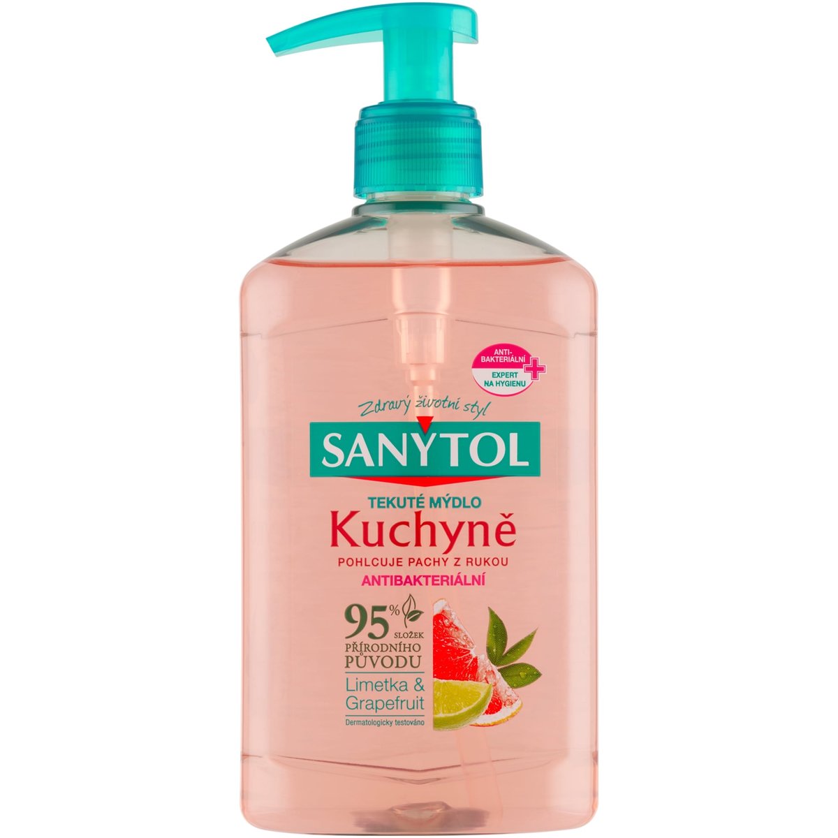 Sanytol Kuchyně antibakteriální mýdlo limetka & grapefruit