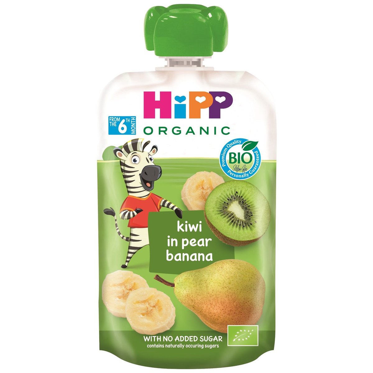 HiPP BIO Kapsička Hippis hruška, banán a kiwi