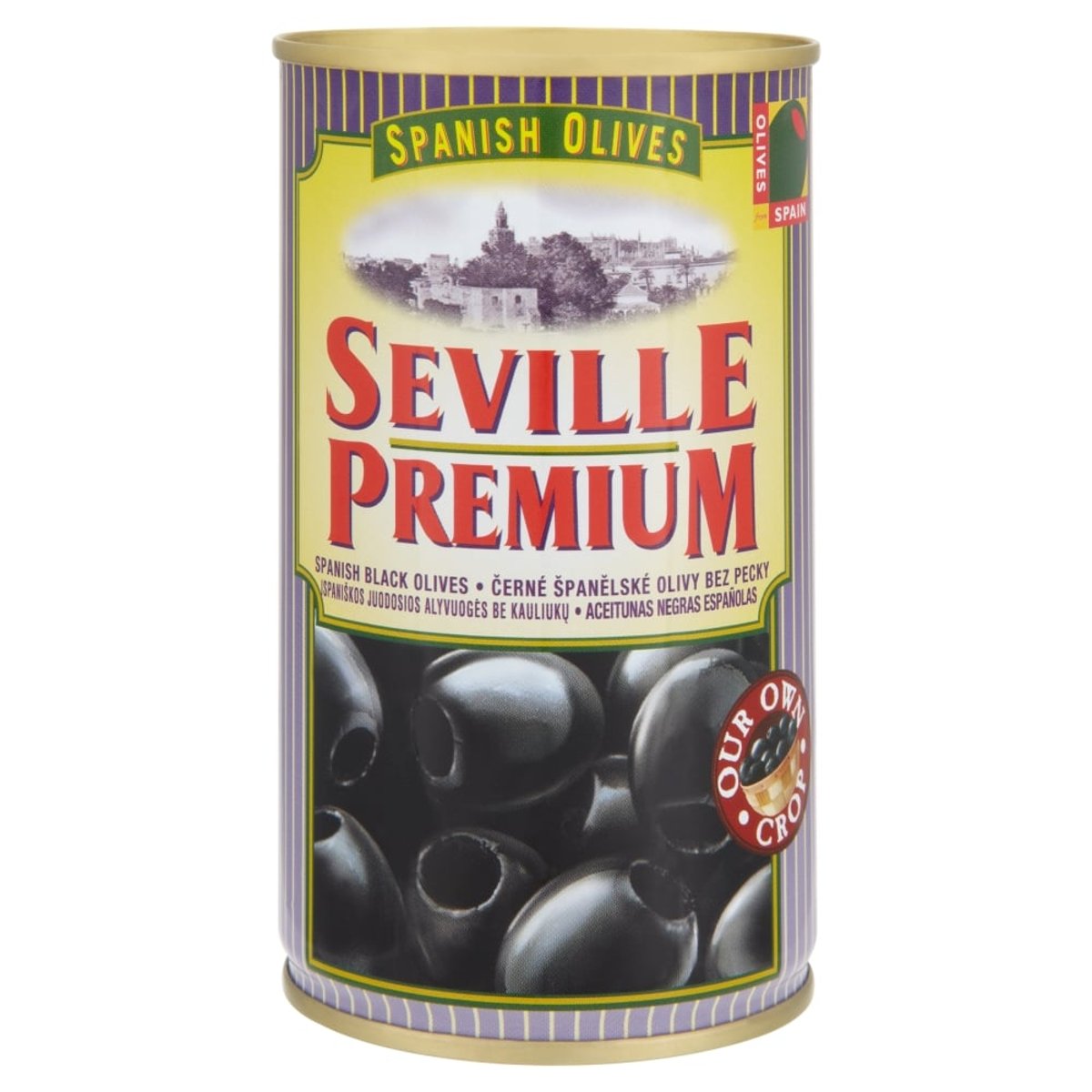 Seville Premium Olivy černé bez pecky