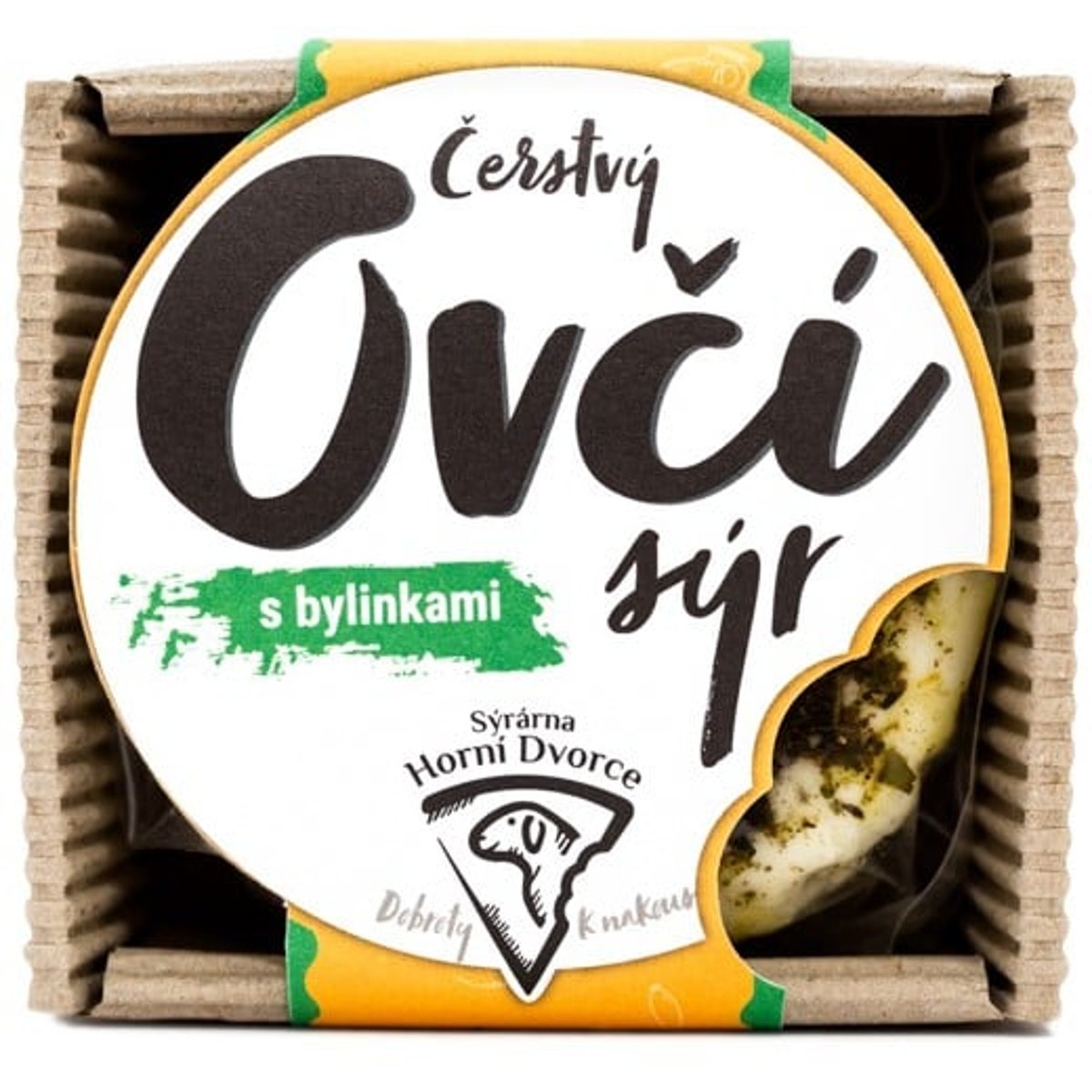 Statek Horní Dvorce Čerstvý ovčí sýr s bylinkami