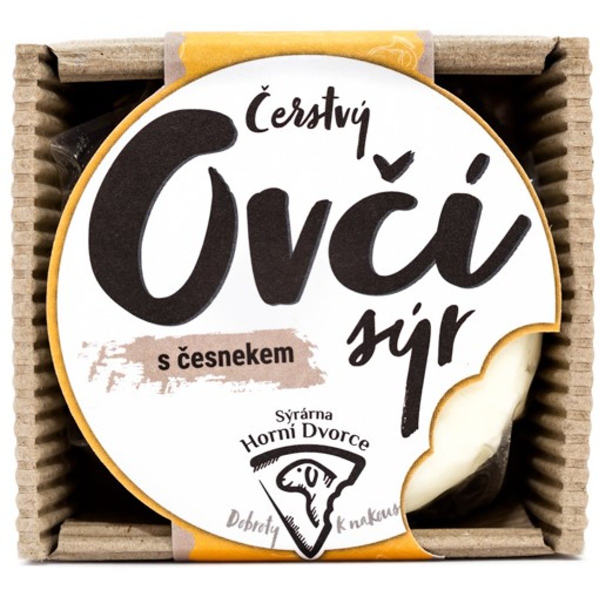 Statek Horní Dvorce Čerstvý ovčí sýr s česnekem