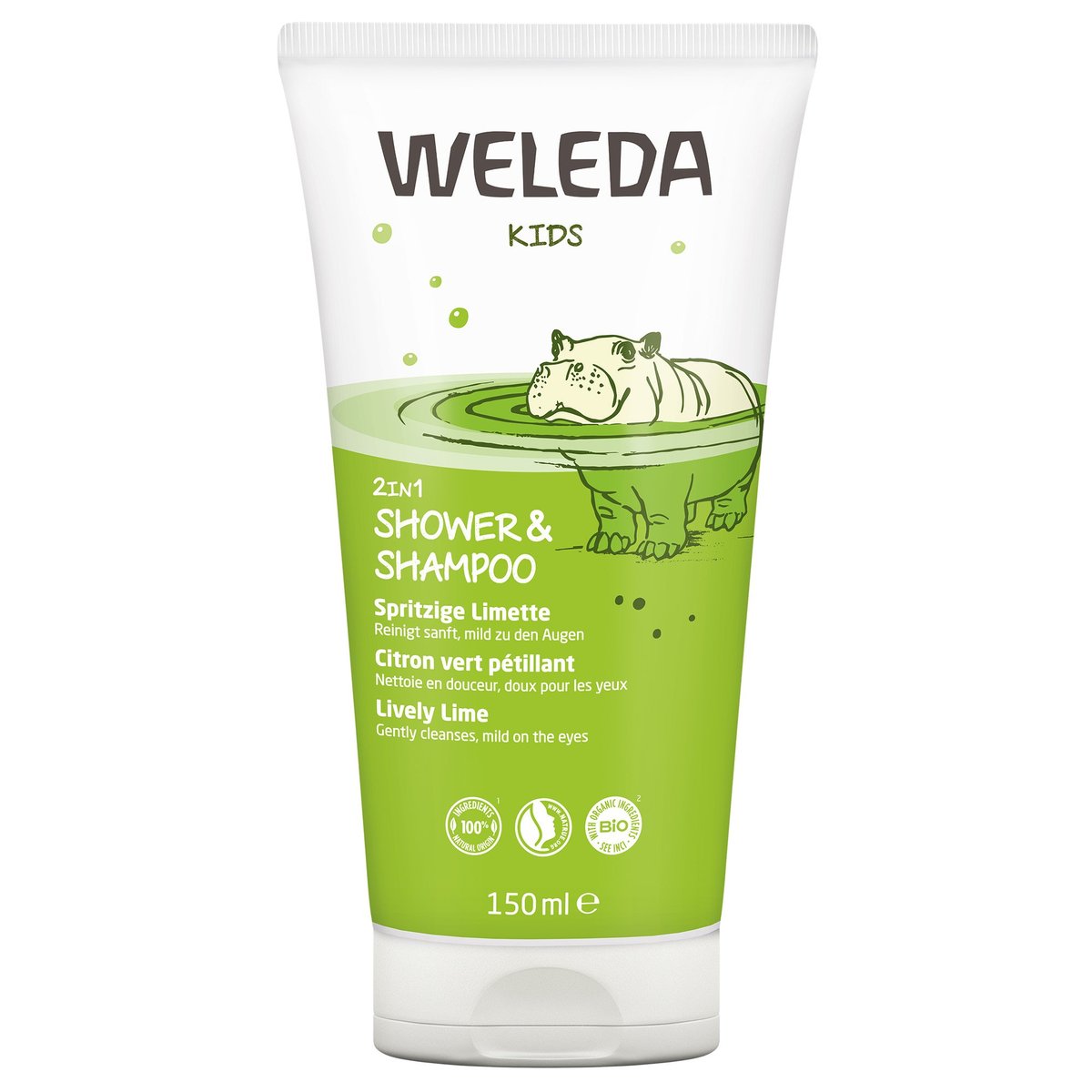 2 v 1 sprchový krém a šampon Veselá limetka - Weleda