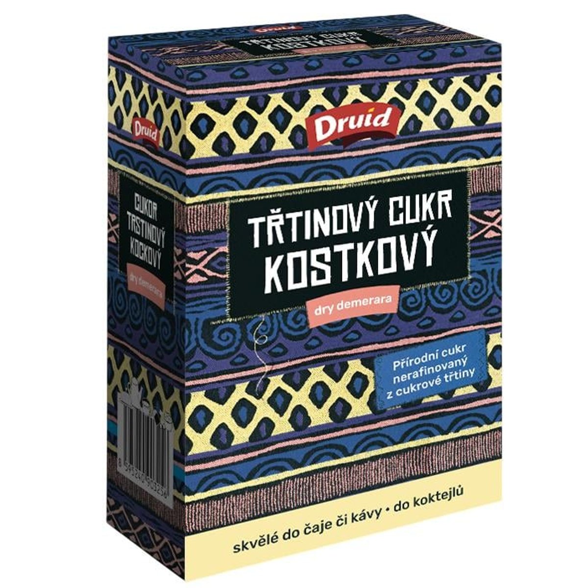 Druid Třtinový cukr kostkový Dry Demerara