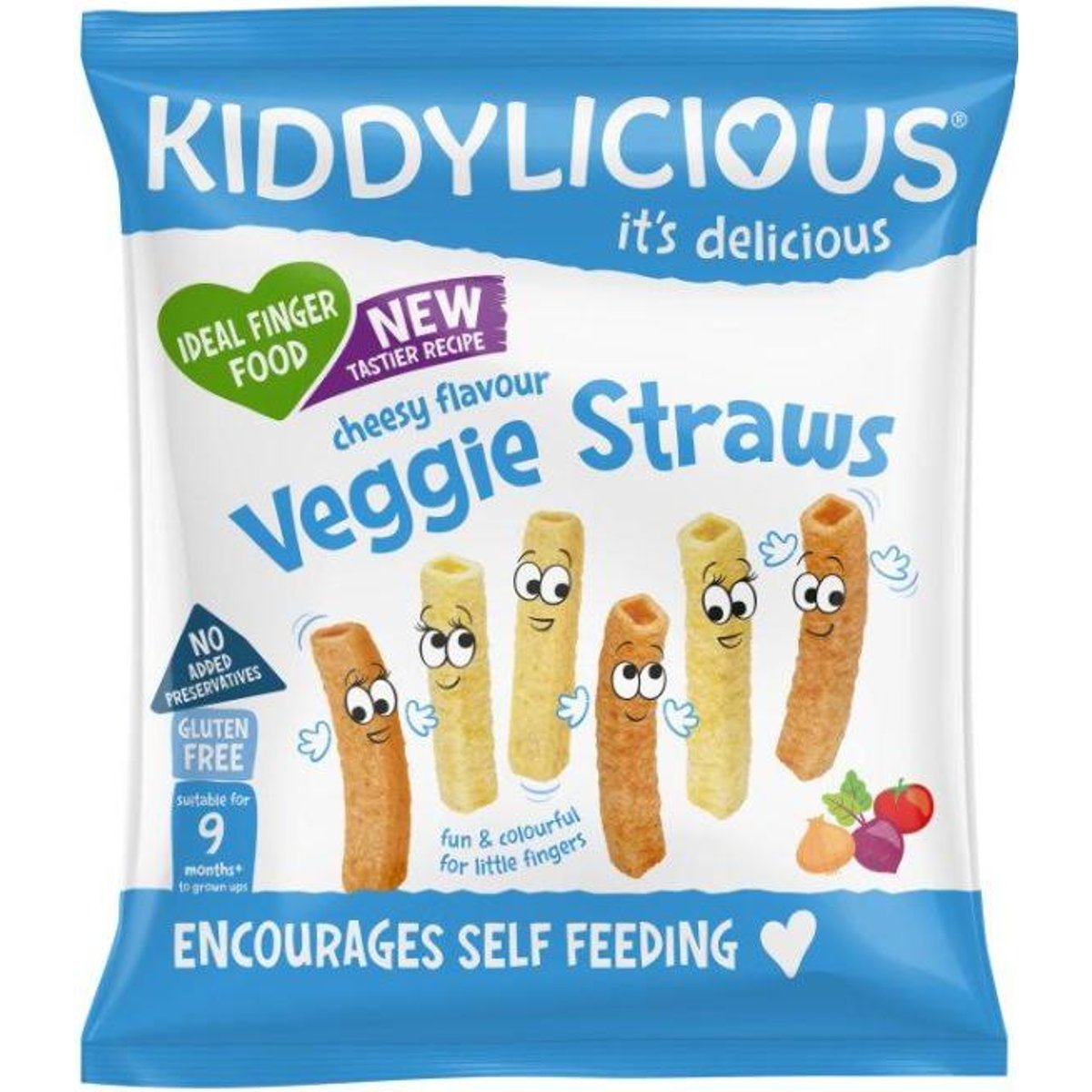 Kiddylicious Tyčinky zeleninové se sýrovou příchutí, 12g