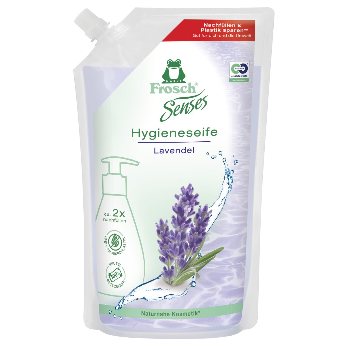 Frosch Tekuté mýdlo levandule – náhradní náplň