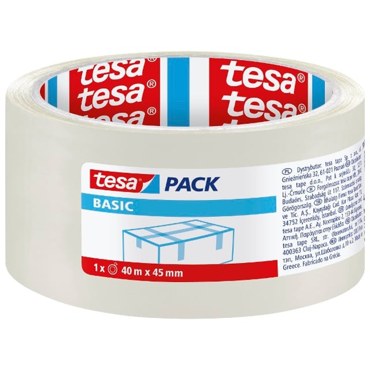 Balicí páska Tesa Standard - čirá, 45 mm x 40m, 1 ks