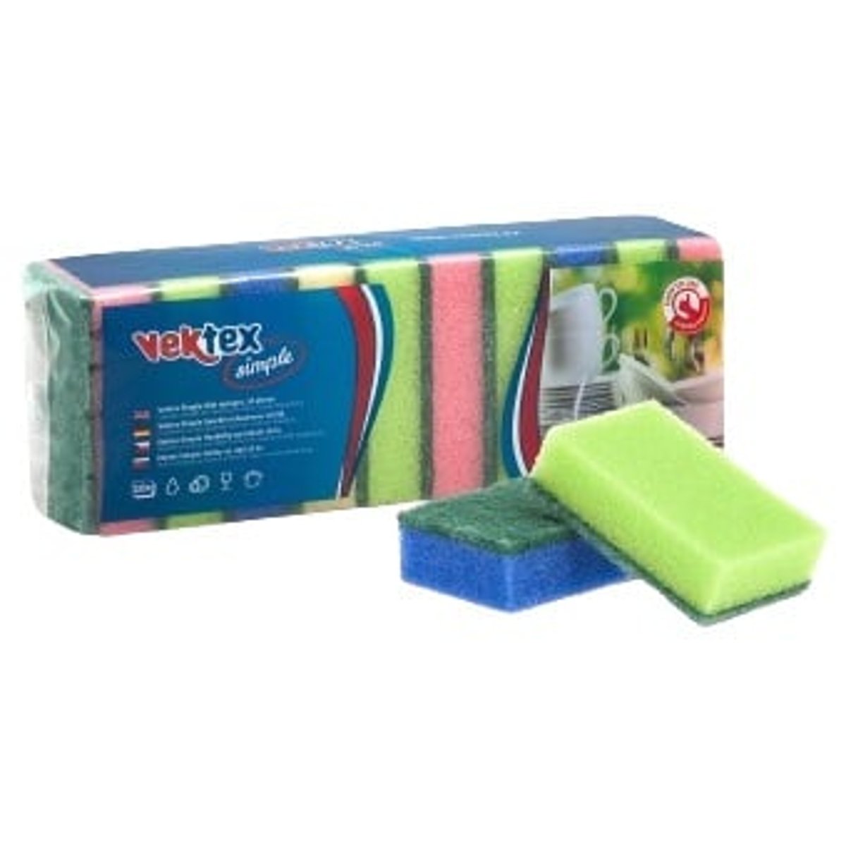 Vektex Houbičky na nádobí - barevné, 10 ks