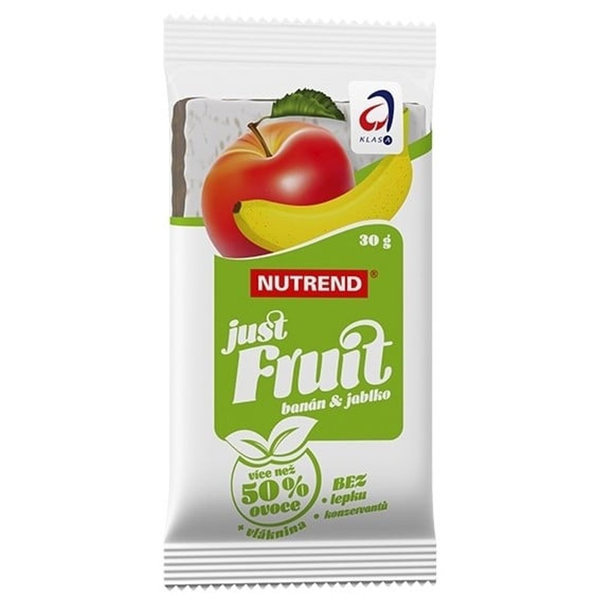 NUTREND Just Fruit, tyčinka, 30 g banán a jablko