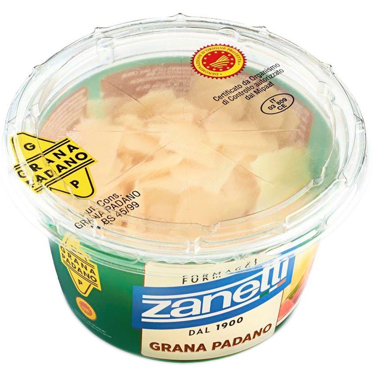 Zanetti Grana Padano PDO hobliny