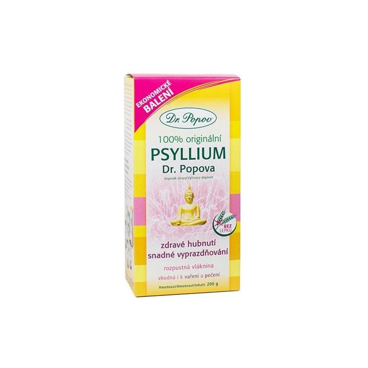 Vláknina Psyllium, 200 g Dr. Popov