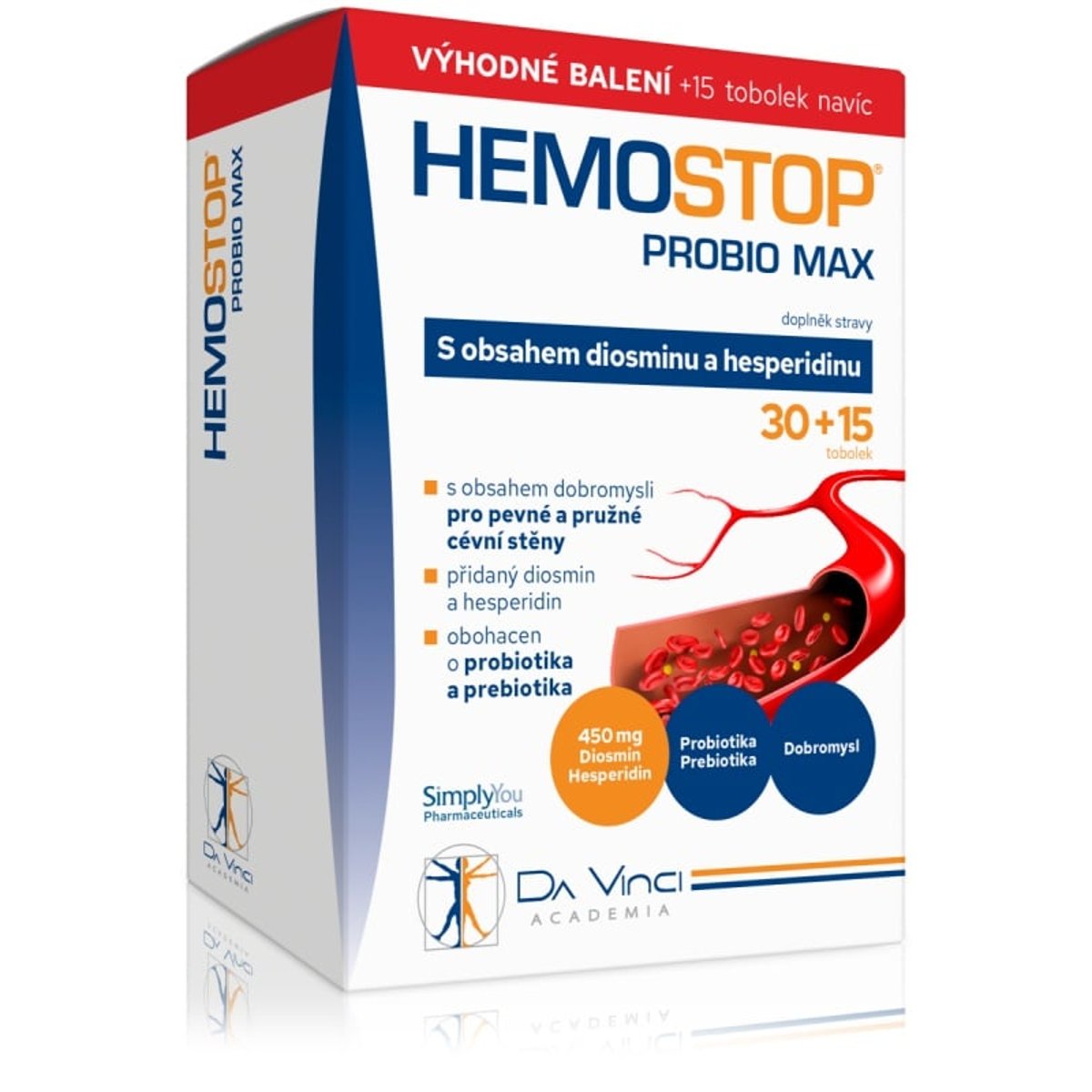Da Vinci Academia Hemostop Probio MAX, 30+15 tob.