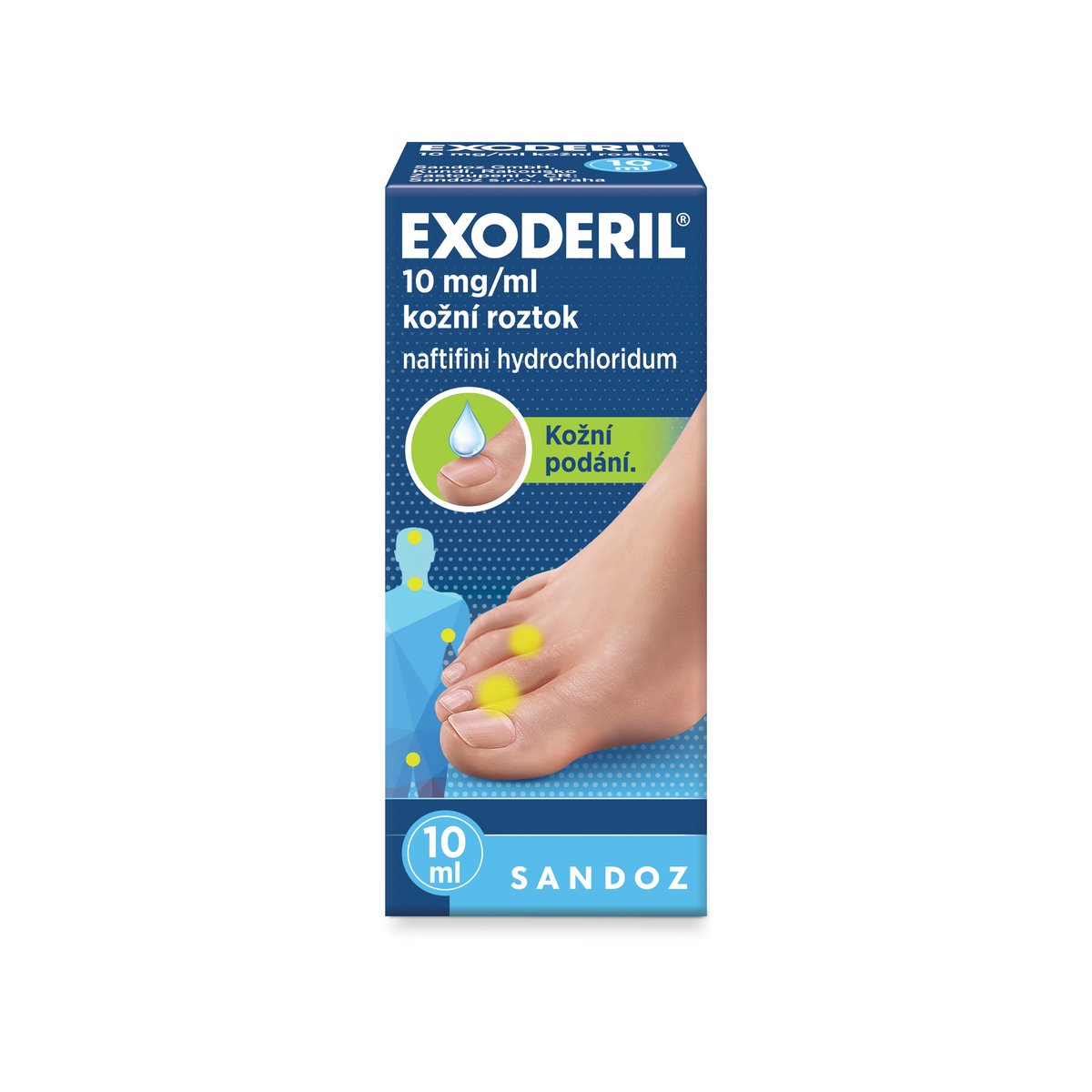 EXODERIL 10MG/ML Kožní roztok 1X10ML