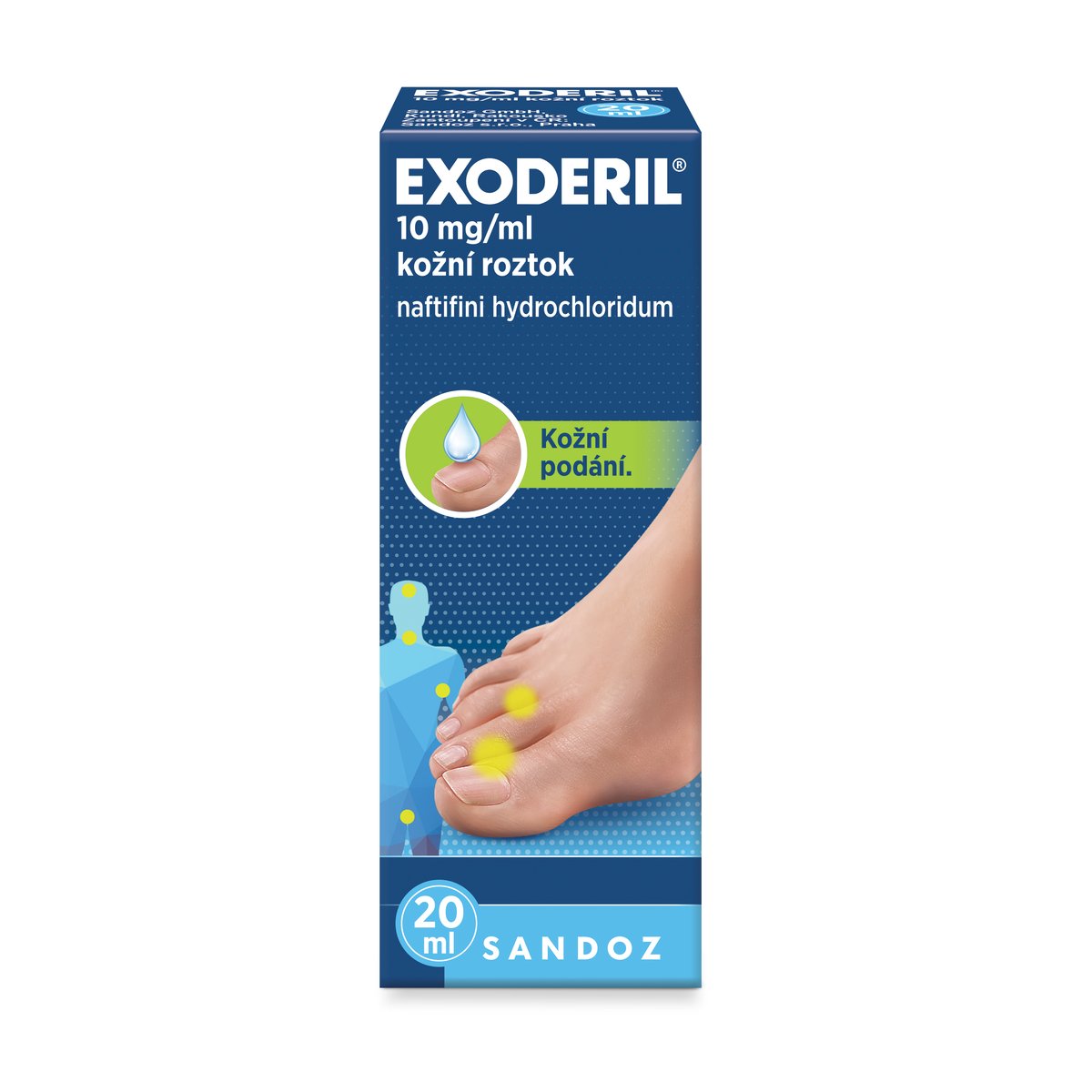 EXODERIL 10MG/ML Kožní roztok 1X20ML