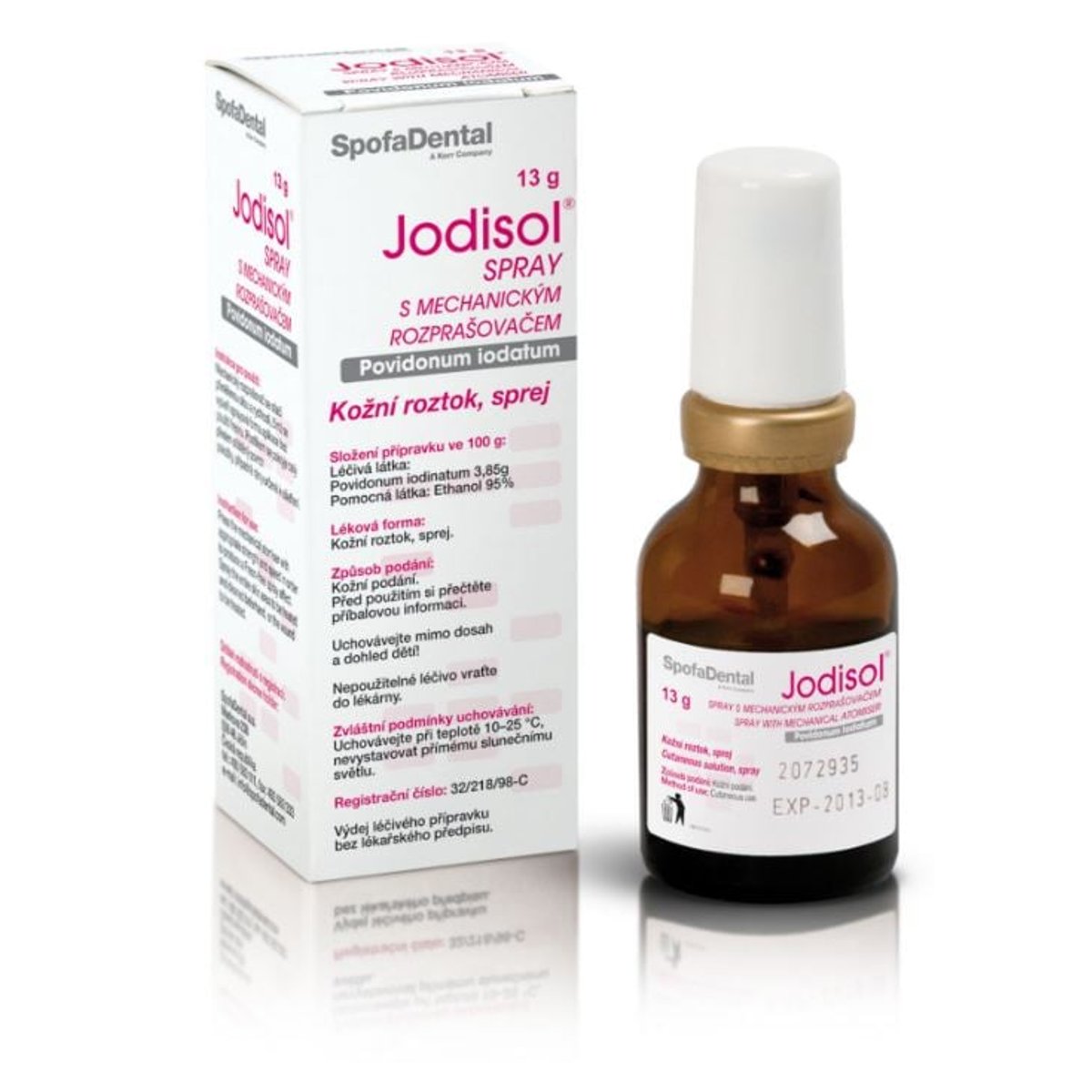 JODISOL SPRAY 38,5MG/G Kožní sprej, roztok 1X13G