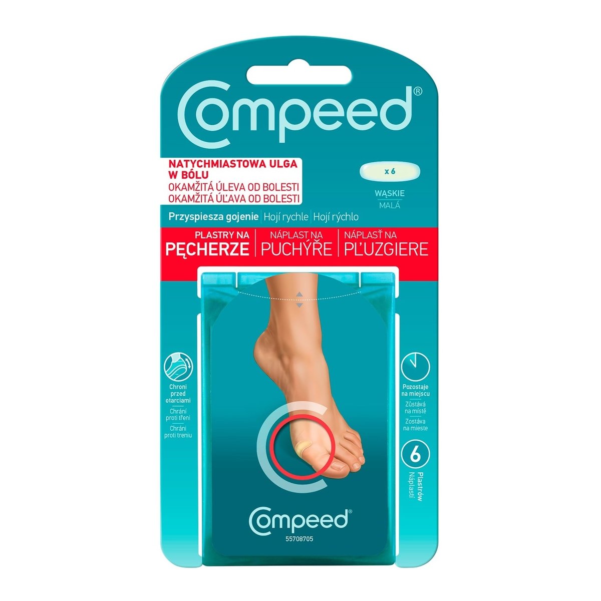 COMPEED náplast na puchýře malá 6ks