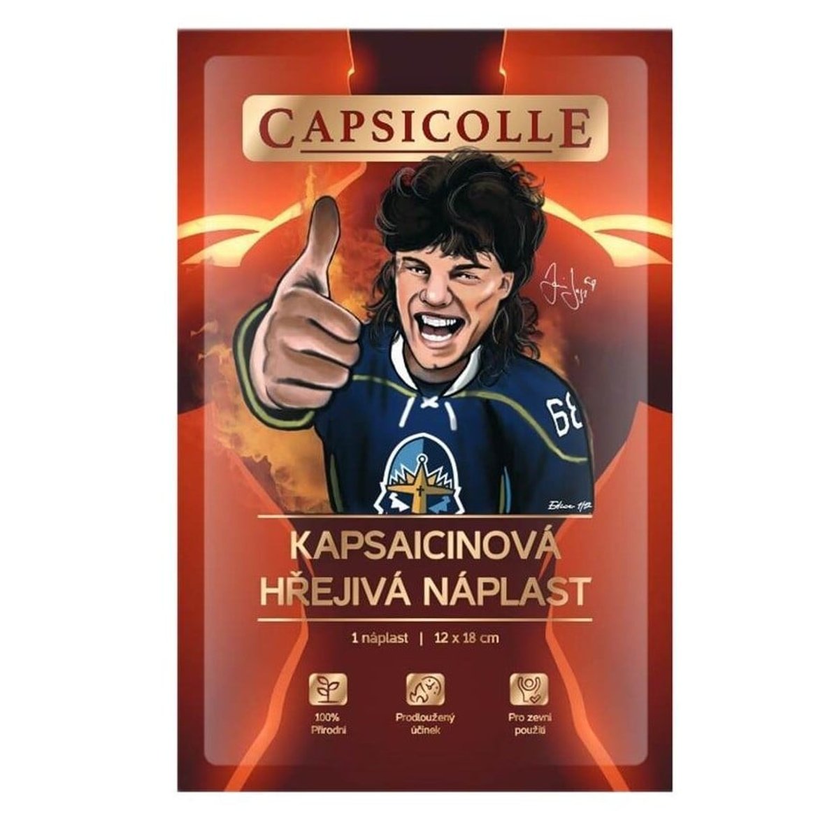 CAPSICOLLE kapsaicinová hřejivá náplast 12x18 cm 1ks