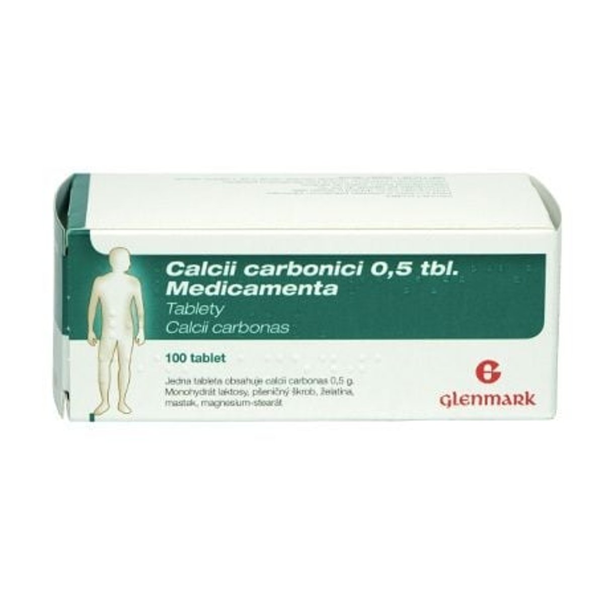 CALCII CARBONICI 0,5 TBL. MEDICAMENTA 0,5G Tableta 100