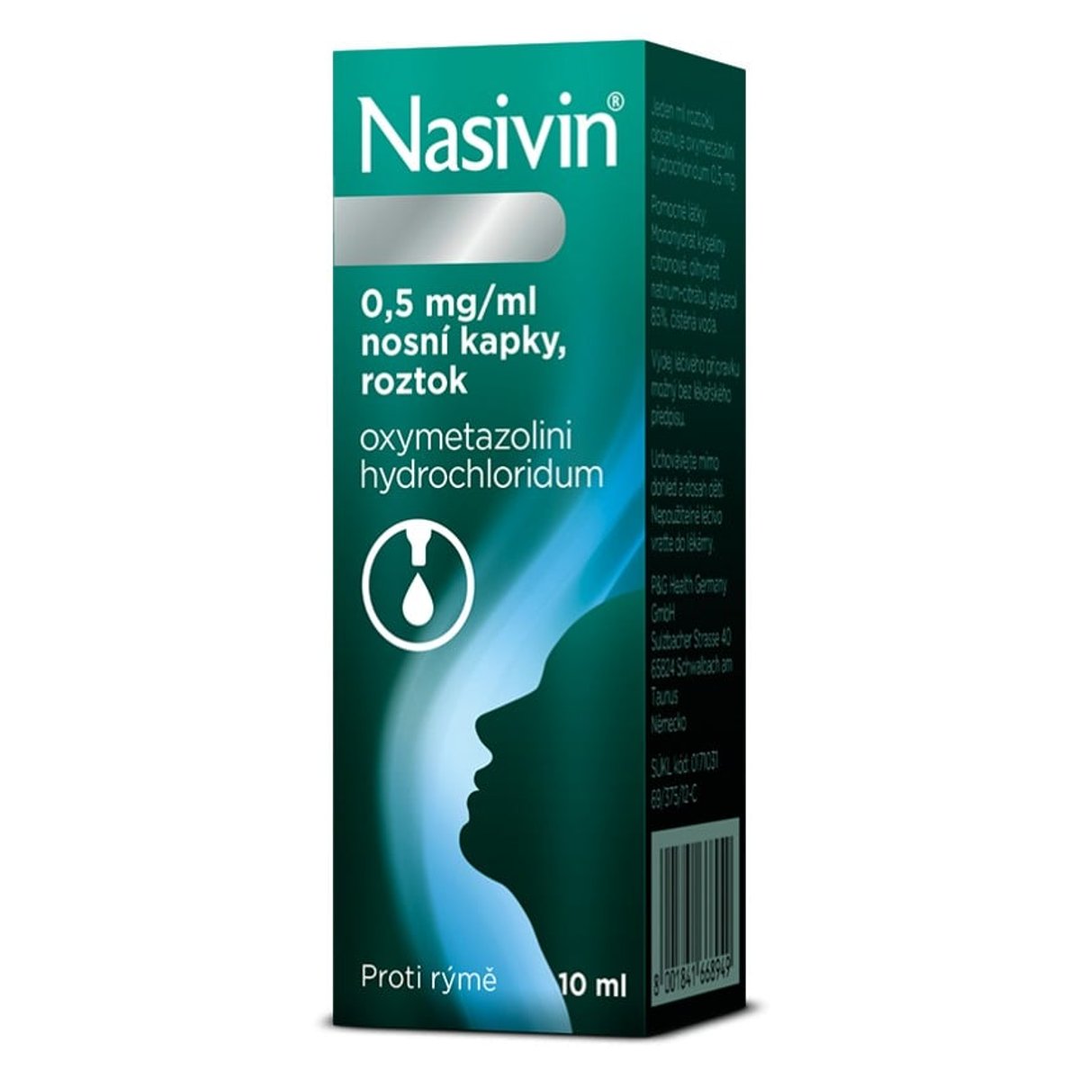 NASIVIN 0,5MG/ML Nosní kapky, roztok 10ML