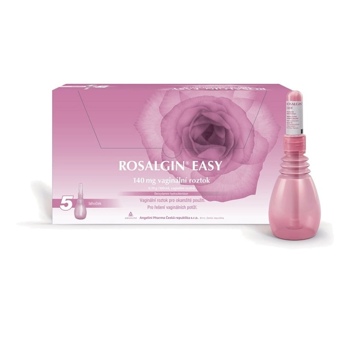 ROSALGIN EASY 140MG Vaginální roztok 5X140ML