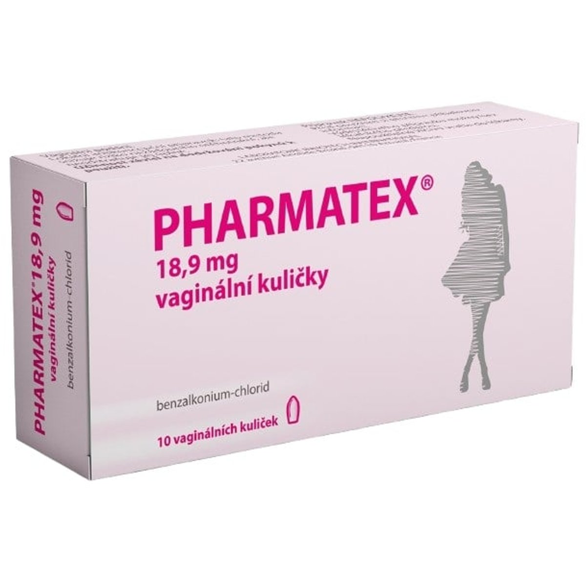 PHARMATEX 18,9MG Vaginální kulička 10