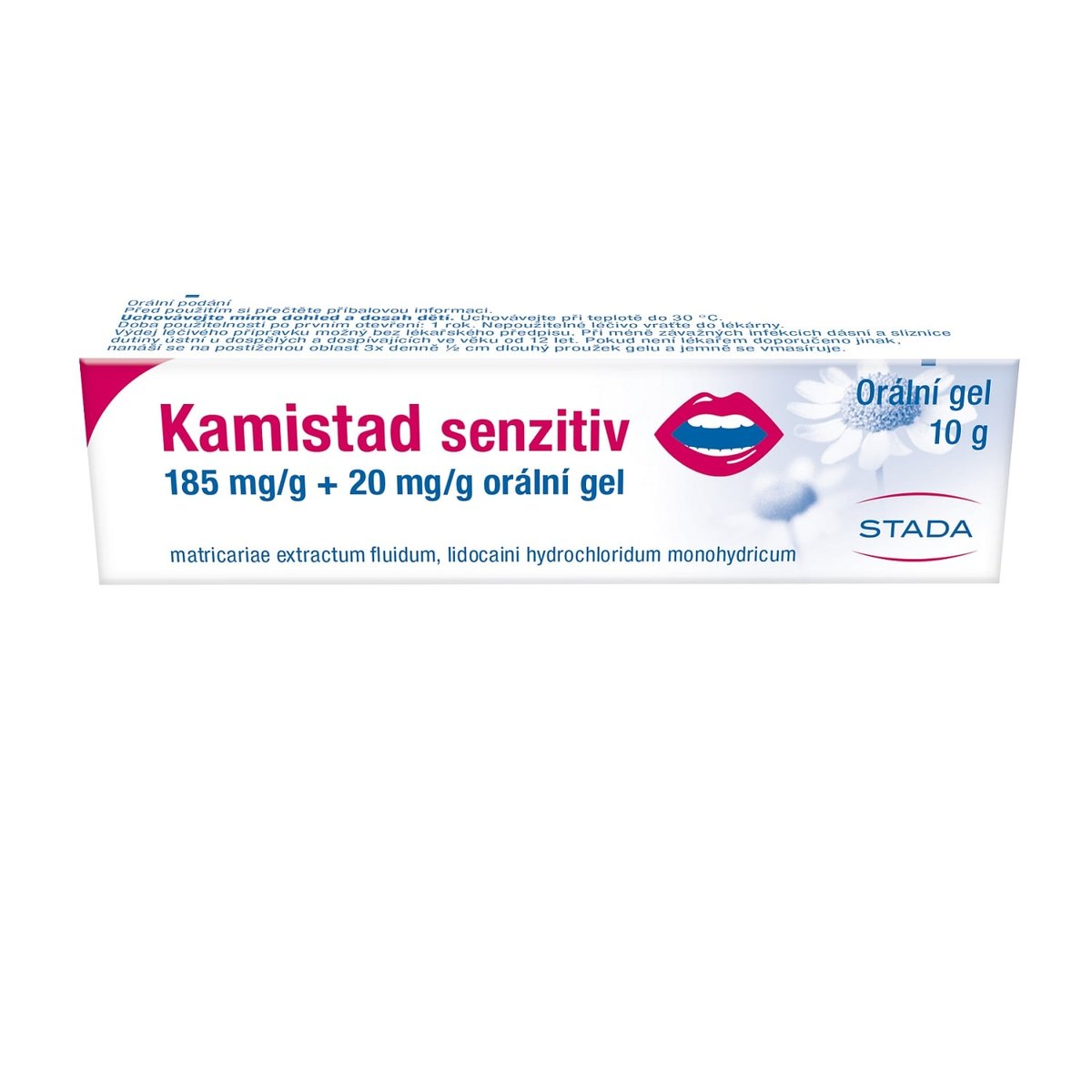 KAMISTAD SENZITIV 185MG/G+20MG/G Orální gel 1X10G