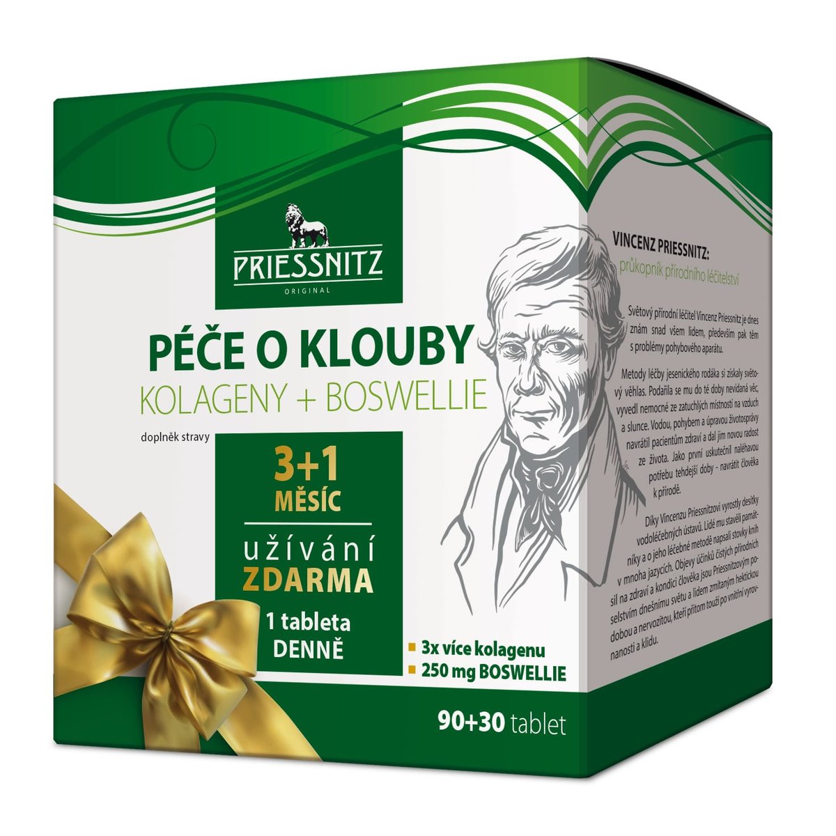 Priessnitz Kolag+Boswellie péče o klouby tbl.90+30