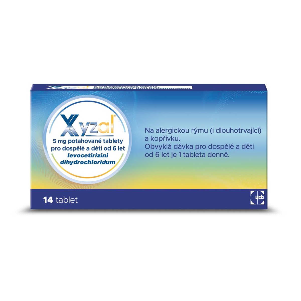 XYZAL 5MG Potahovaná tableta 14