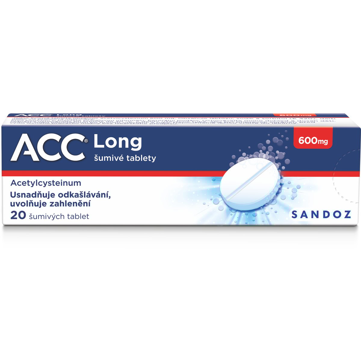 ACC LONG 600MG šumivá tableta 20