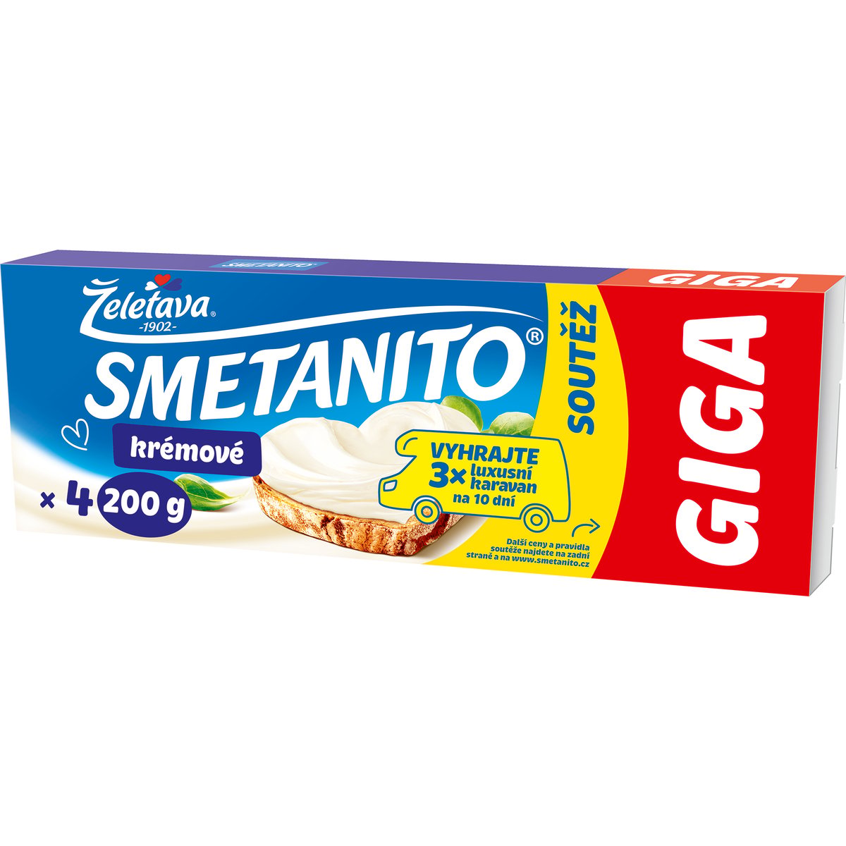 Smetanito Smetanové giga tavený sýr